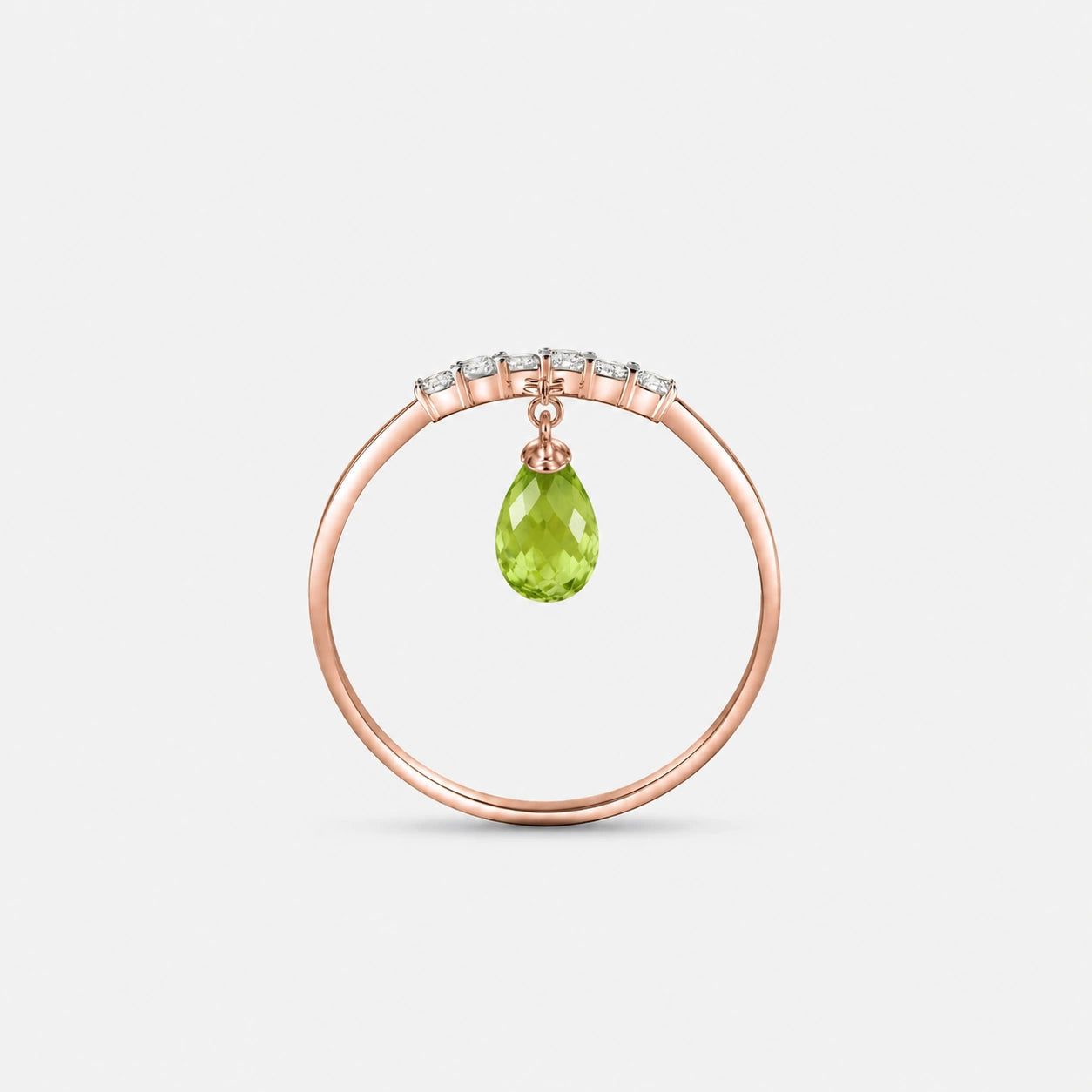 Rose Gold Peridot & Diamond — Vitalba