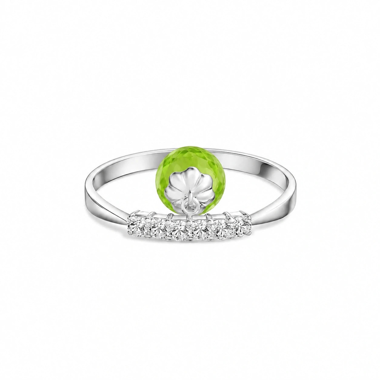 White Gold Peridot & Diamond — Vitalba