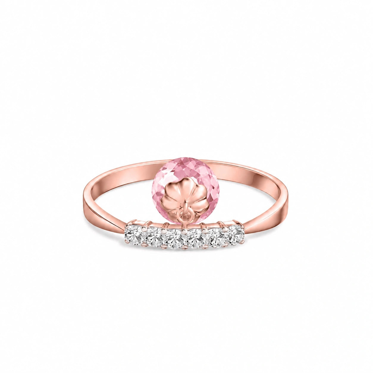 Rose Gold Pink Topaz & Diamond — Vitalba
