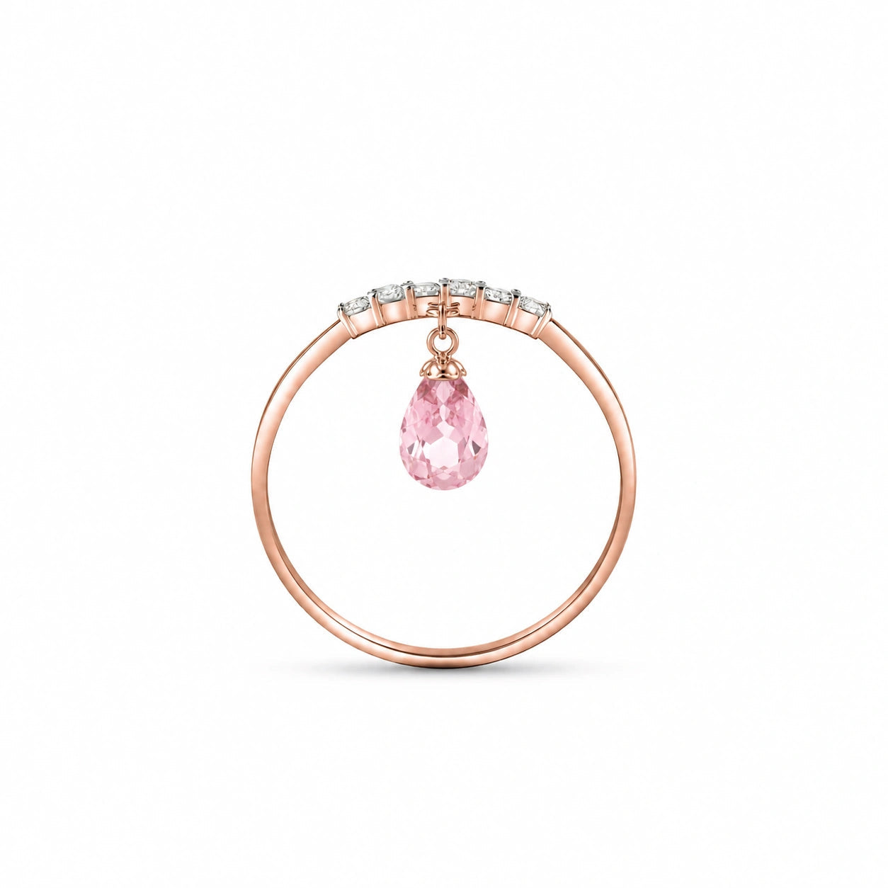 Rose Gold Pink Topaz & Diamond — Vitalba
