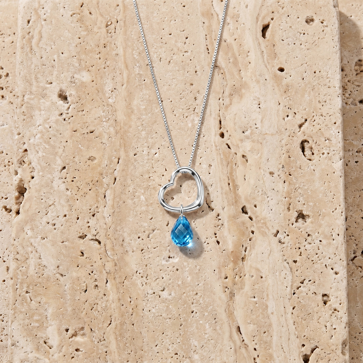 White Gold Celeste Pendant Necklace Amethyst 10K — Giuseppa