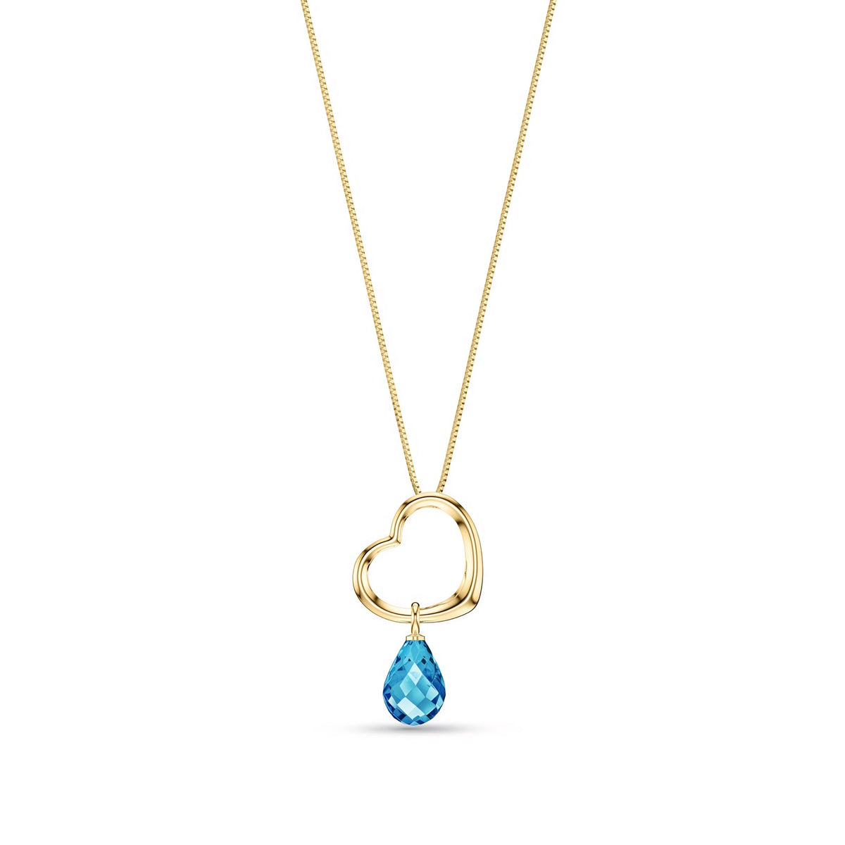 Yellow Gold Celeste Pendant Necklace Amethyst 10K — Giuseppa