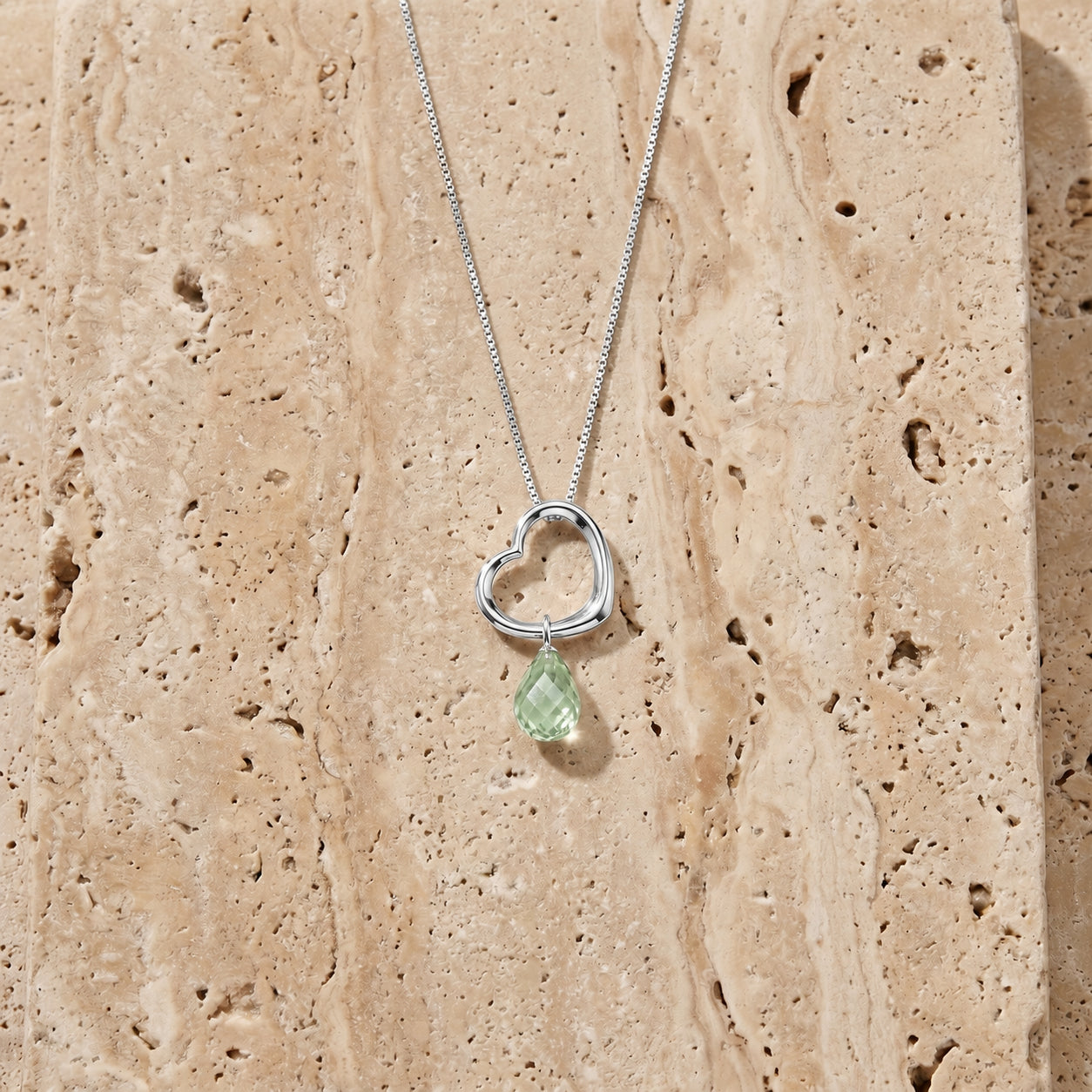 White Gold Celeste Pendant Necklace White Topaz 10K — Giuseppa