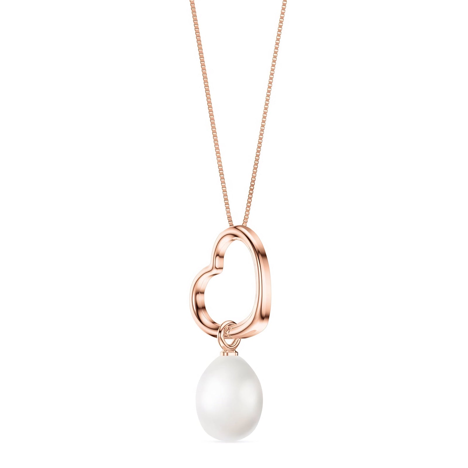 Rose Gold Celeste Pendant Necklace Green Amethyst 10K — Giuseppa