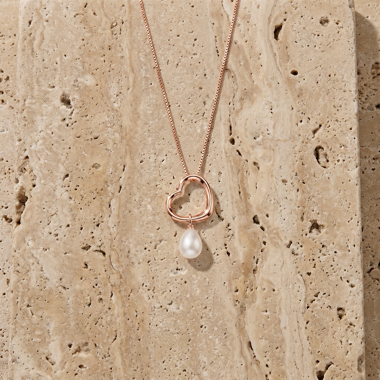 Rose Gold Celeste Pendant Necklace Green Amethyst 10K — Giuseppa