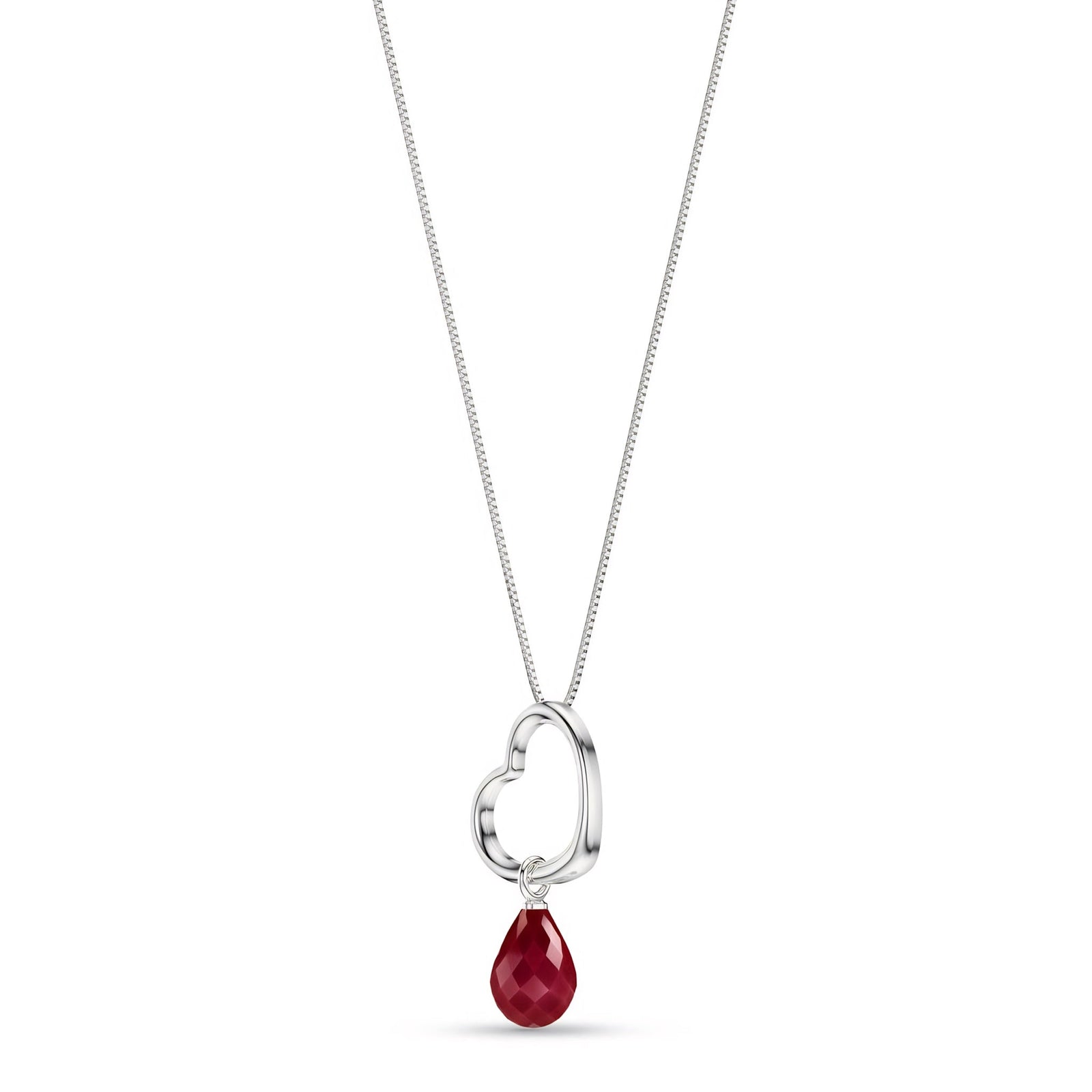 White Gold Celeste Pendant Necklace Sapphire 10K — Giuseppa