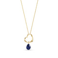 Yellow Gold Celeste Pendant Necklace Emerald 10K — Giuseppa
