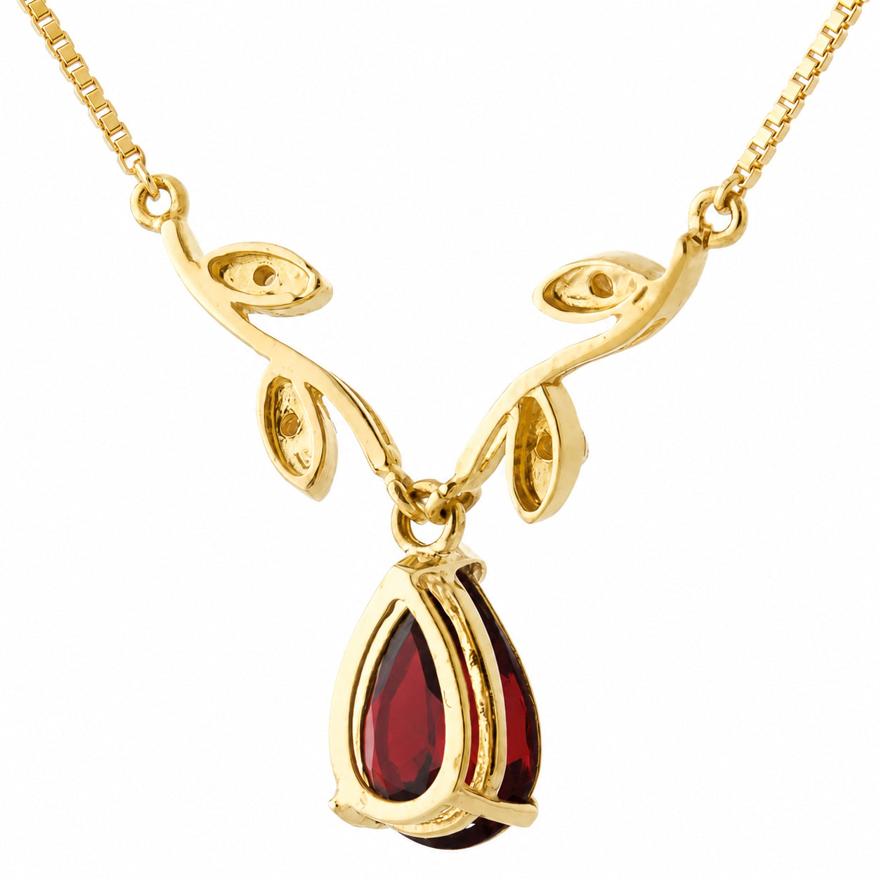 Yellow Gold Heat Necklace Peridot 10K — Serafina