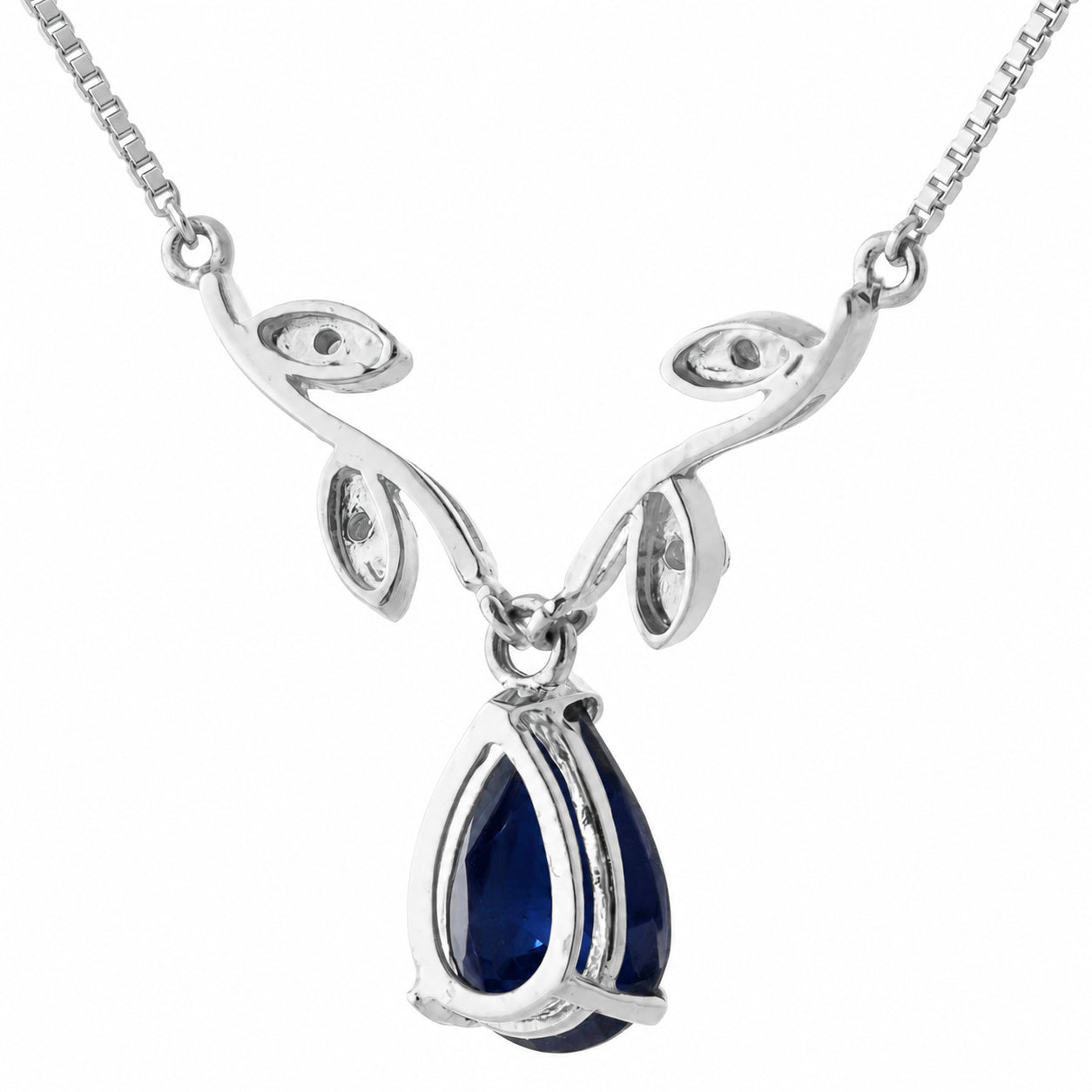 White Gold Heat Necklace Ruby 10K — Serafina