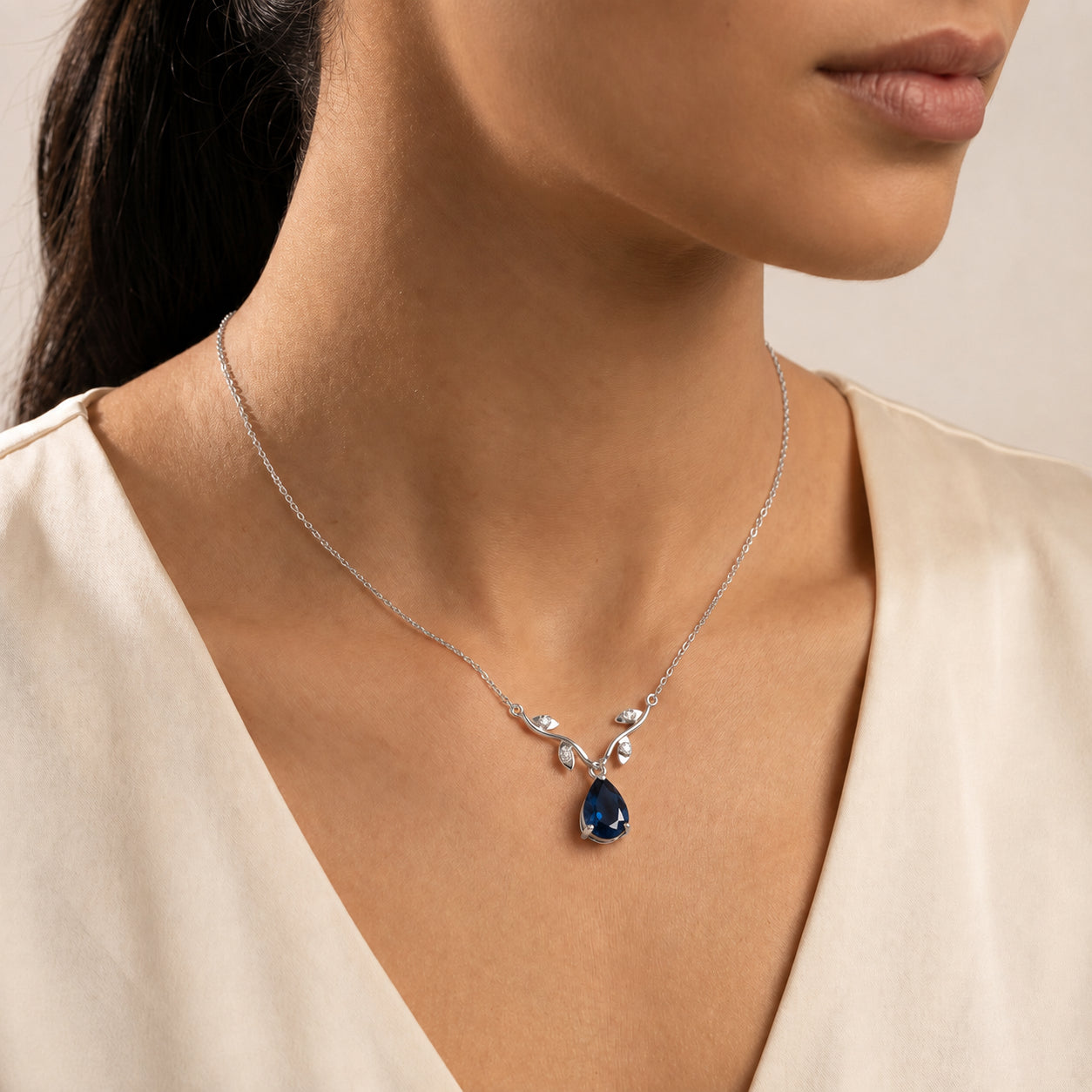 White Gold Heat Necklace Ruby 10K — Serafina