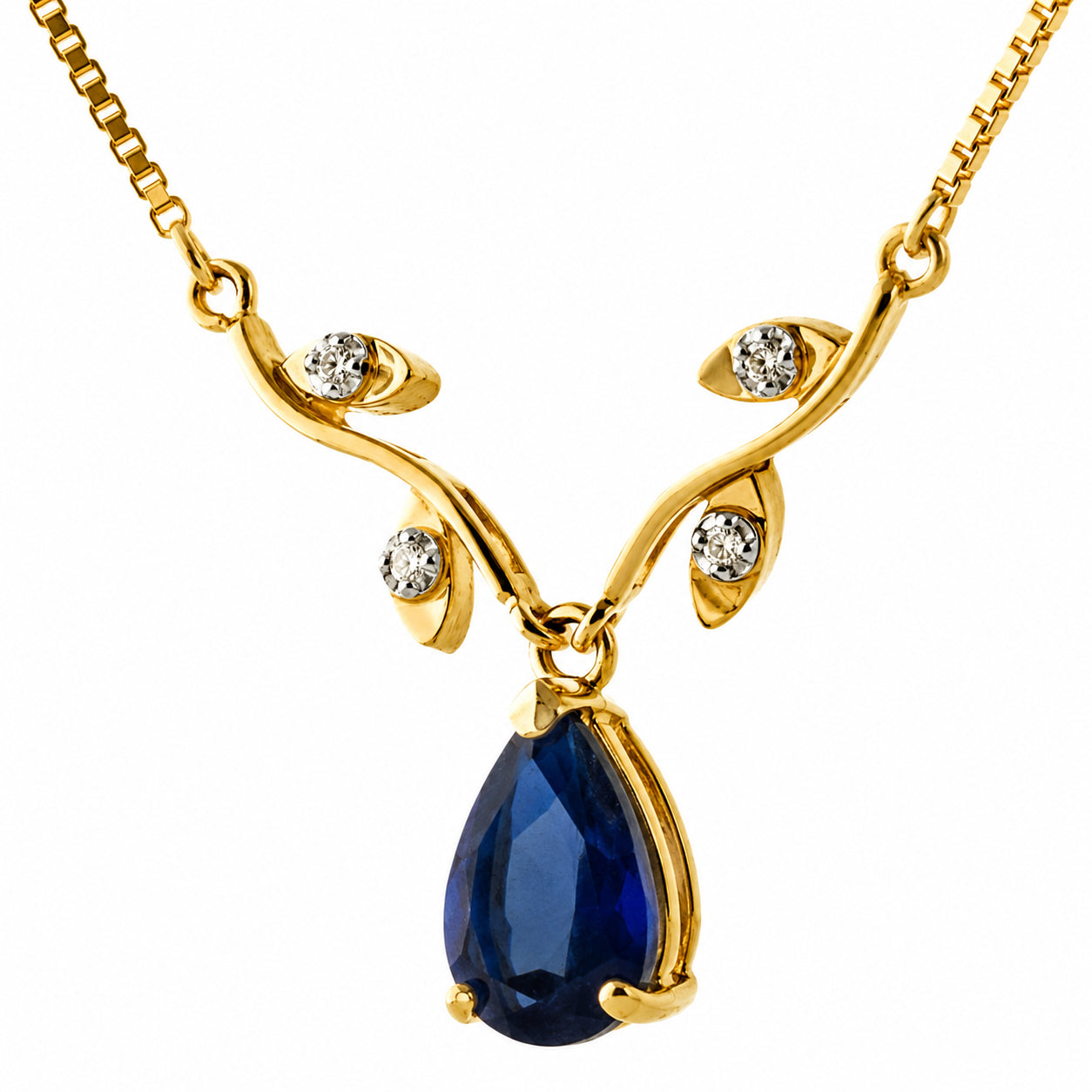 Yellow Gold Heat Necklace Ruby 10K — Serafina