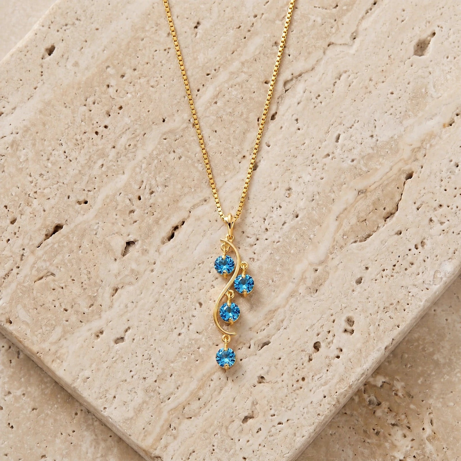 Yellow Gold Aura Pendant Necklace Amethyst 10K — Nives