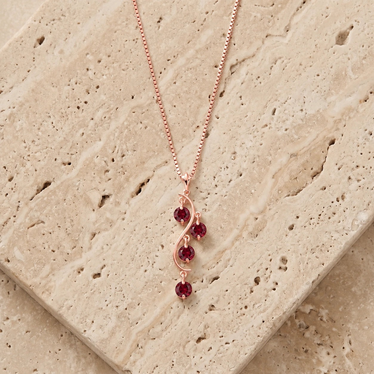 Rose Gold Aura Pendant Necklace Peridot 10K — Nives