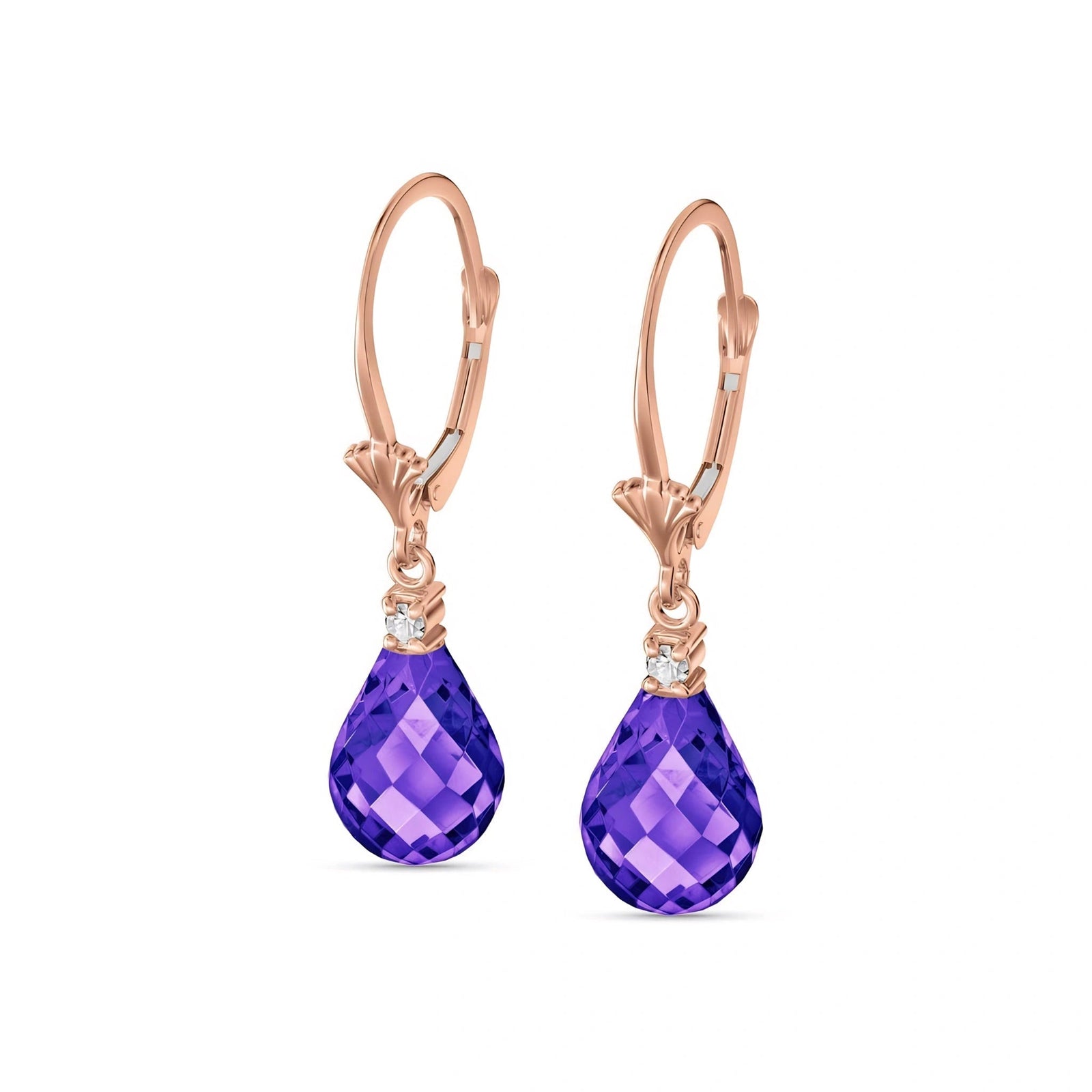 Rose Gold Amethyst & Diamond — Zeffira