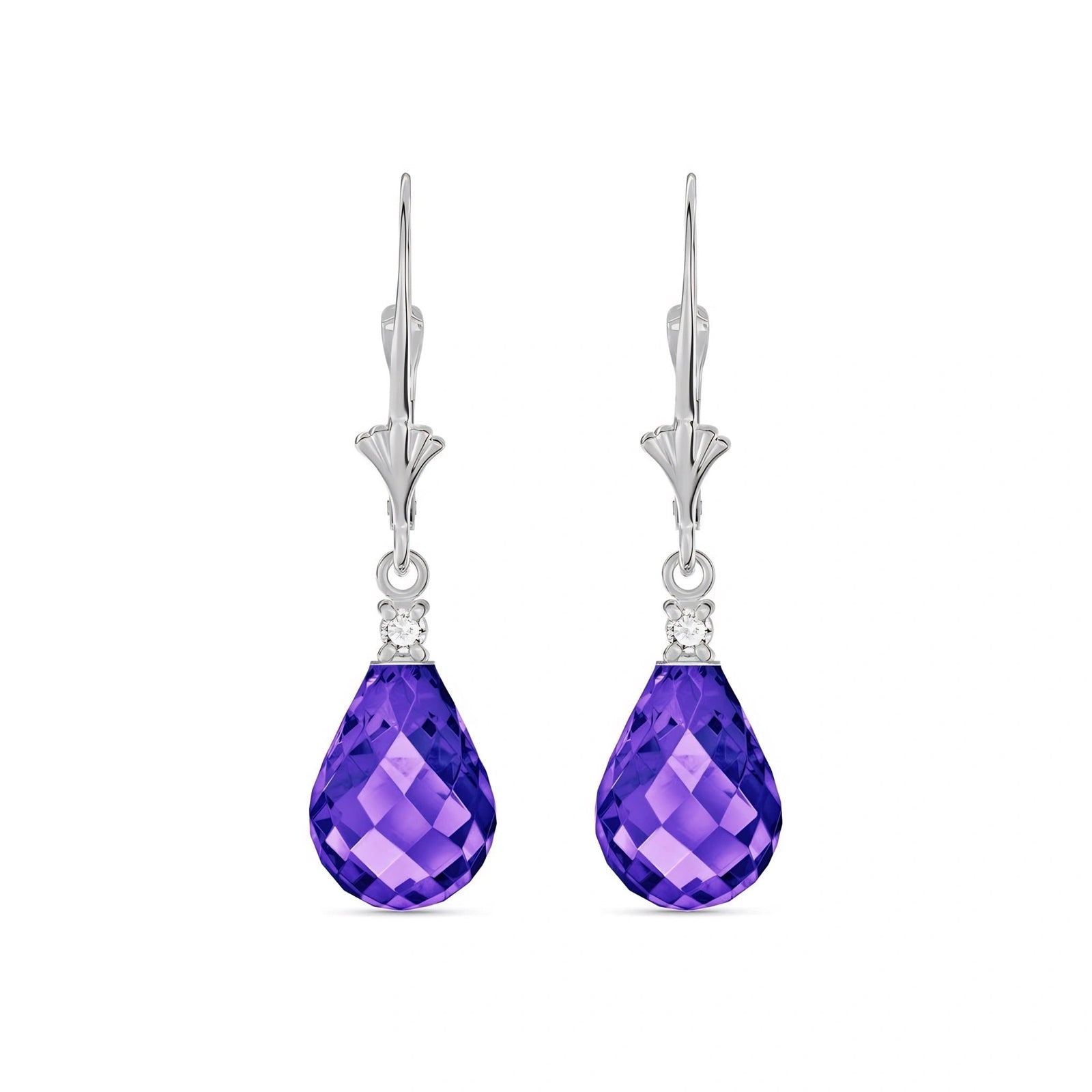White Gold Amethyst & Diamond — Zeffira