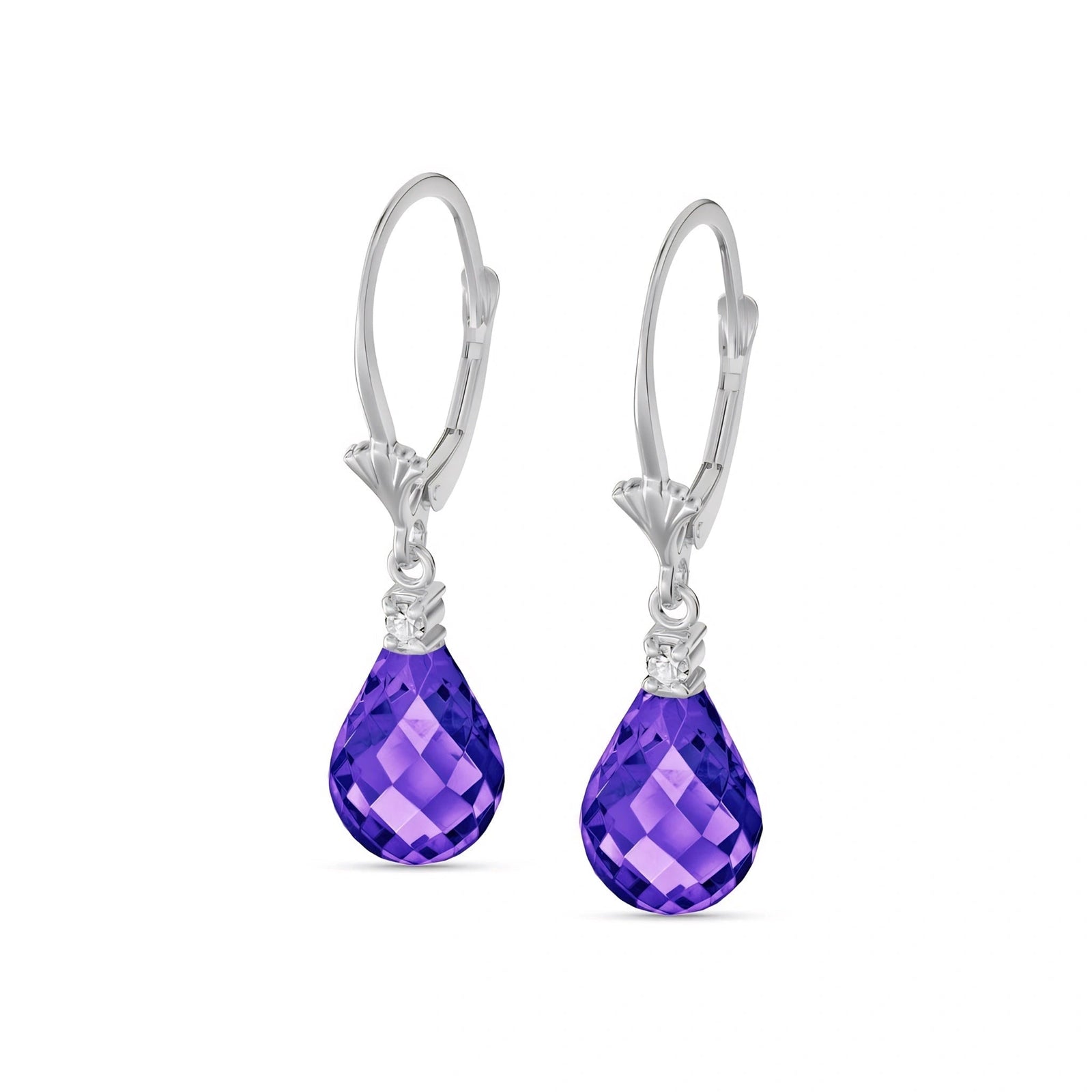White Gold Amethyst & Diamond — Zeffira