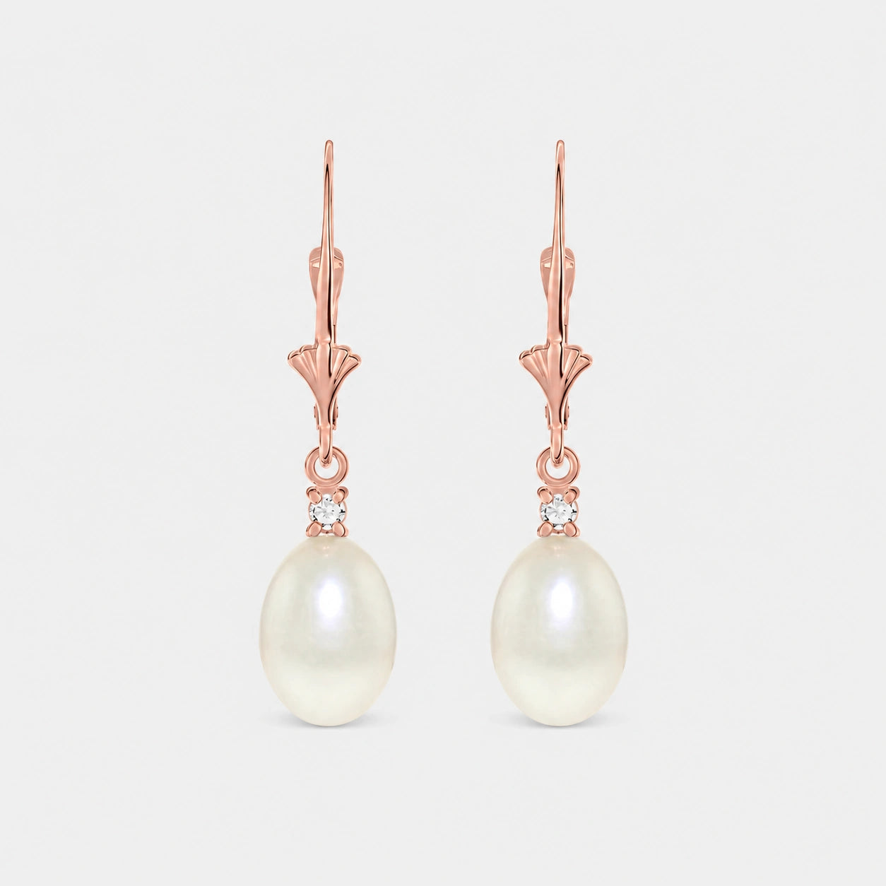 Rose Gold Pearl & Diamond — Zeffira
