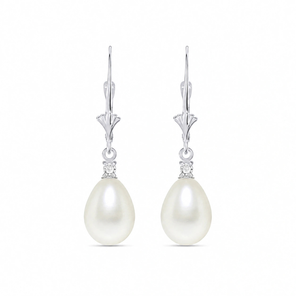 White Gold Pearl & Diamond — Zeffira