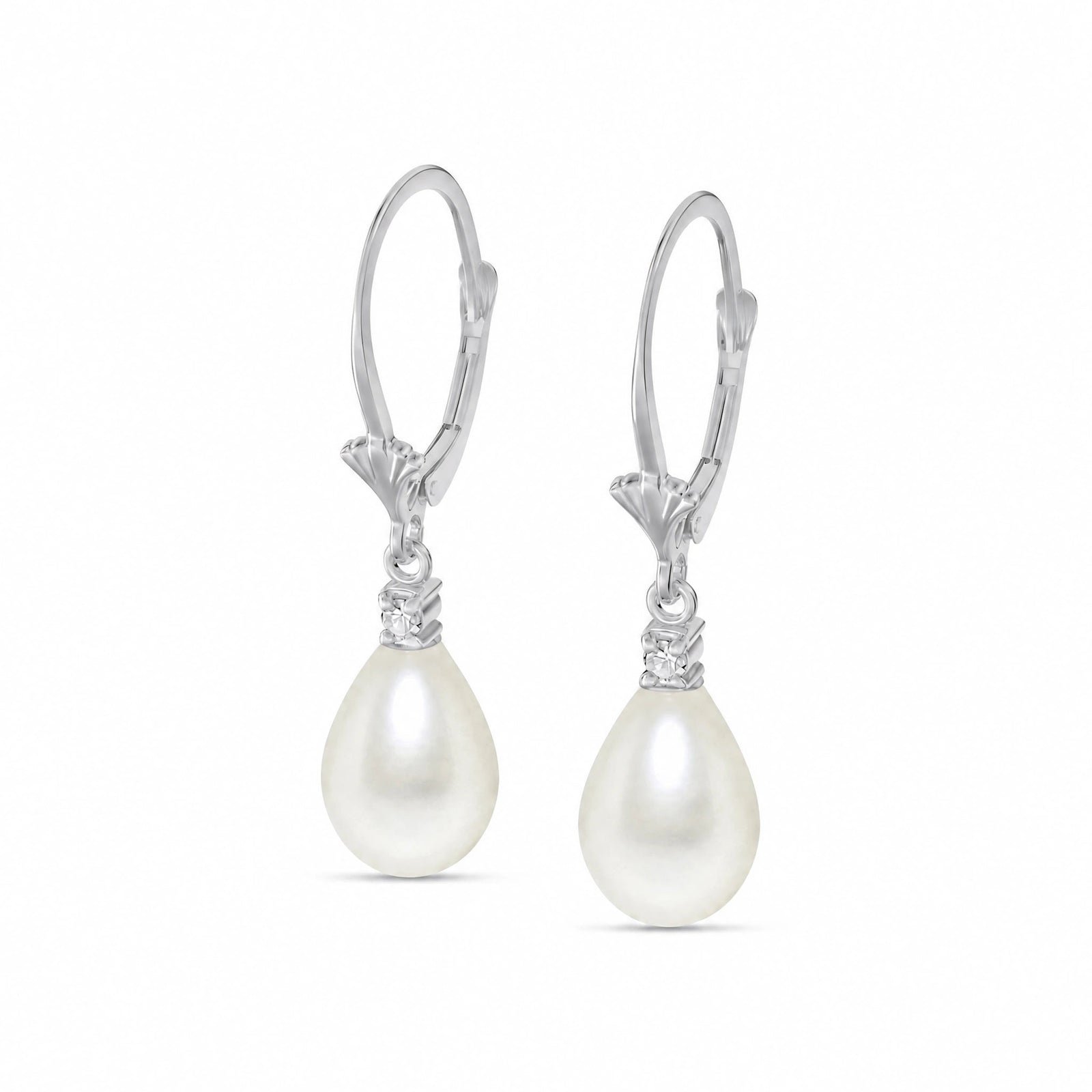 White Gold Pearl & Diamond — Zeffira