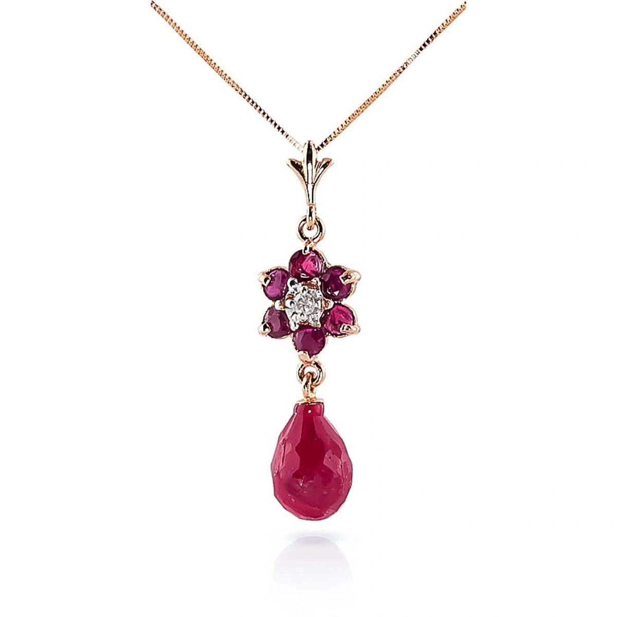 Rose Gold Diamond & Ruby — Zeffirina