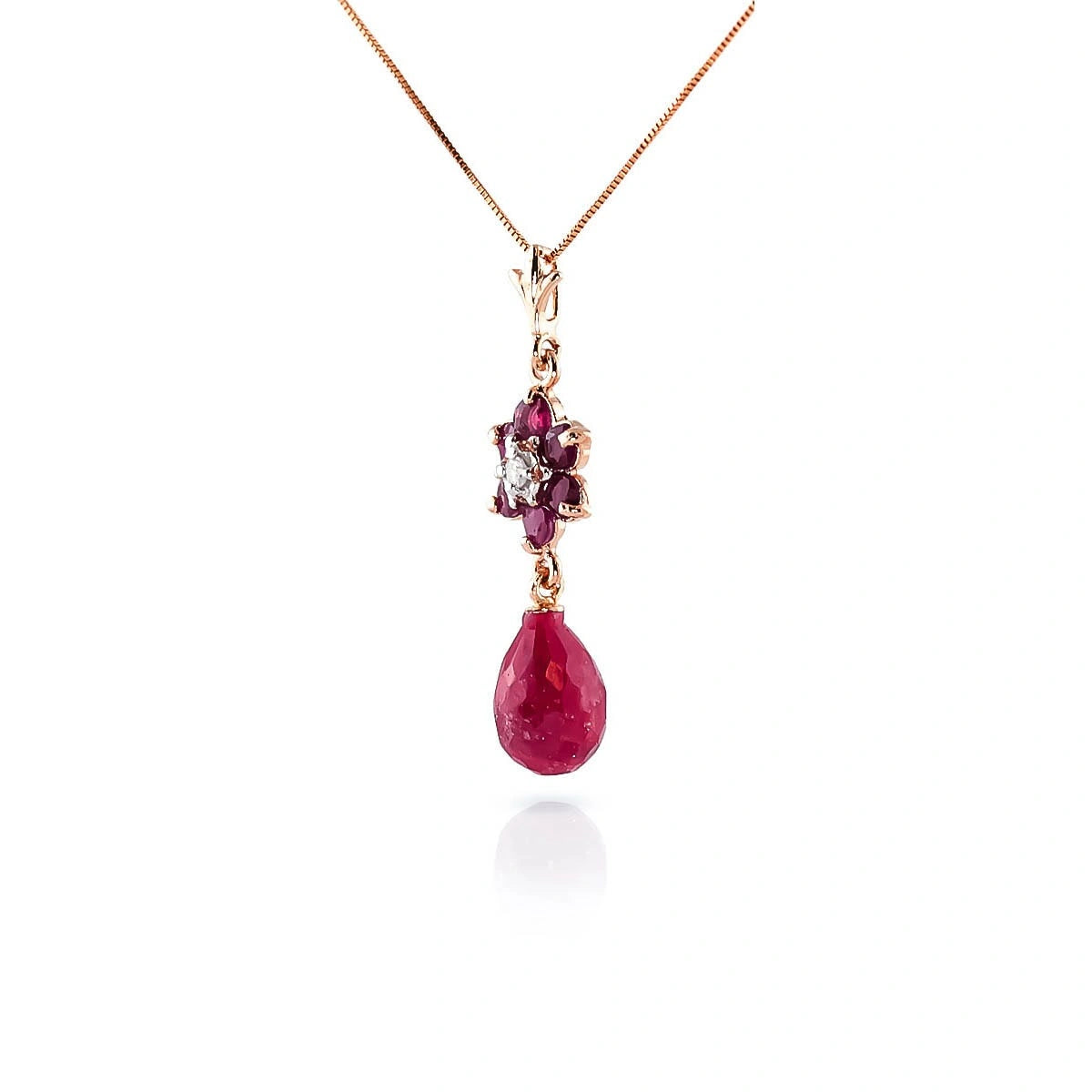 Rose Gold Diamond & Ruby — Zeffirina