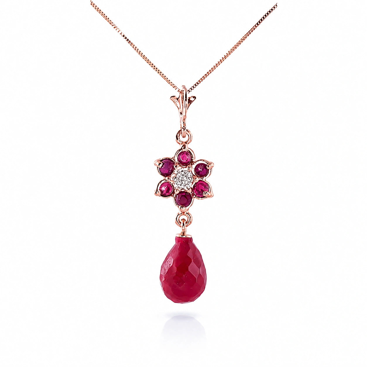 Rose Gold Diamond & Ruby — Zeffirina