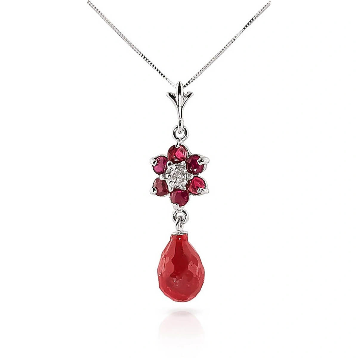 White Gold Diamond & Ruby — Zeffirina