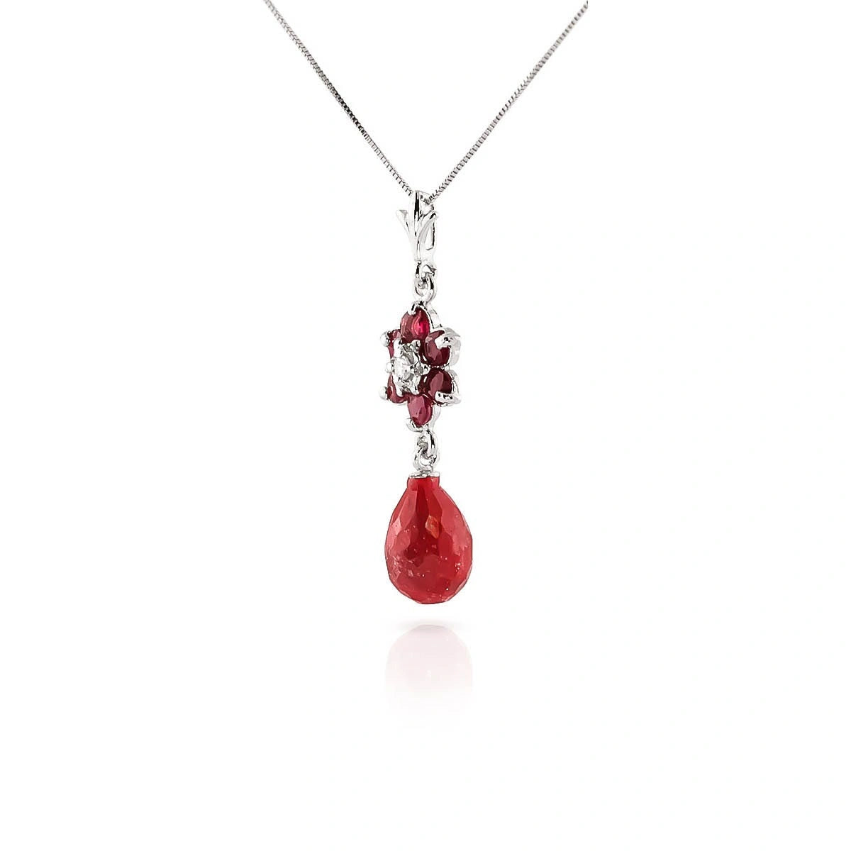 White Gold Diamond & Ruby — Zeffirina