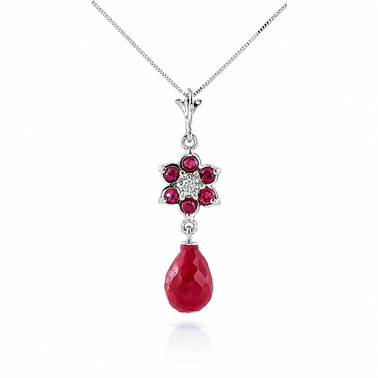 White Gold Diamond & Ruby — Zeffirina