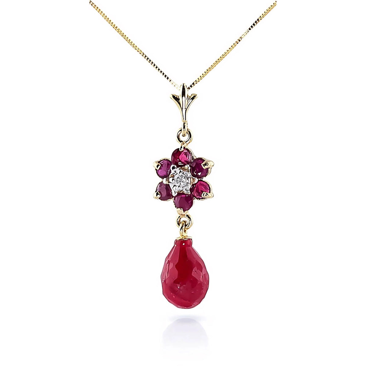 Yellow Gold Diamond & Ruby — Zeffirina