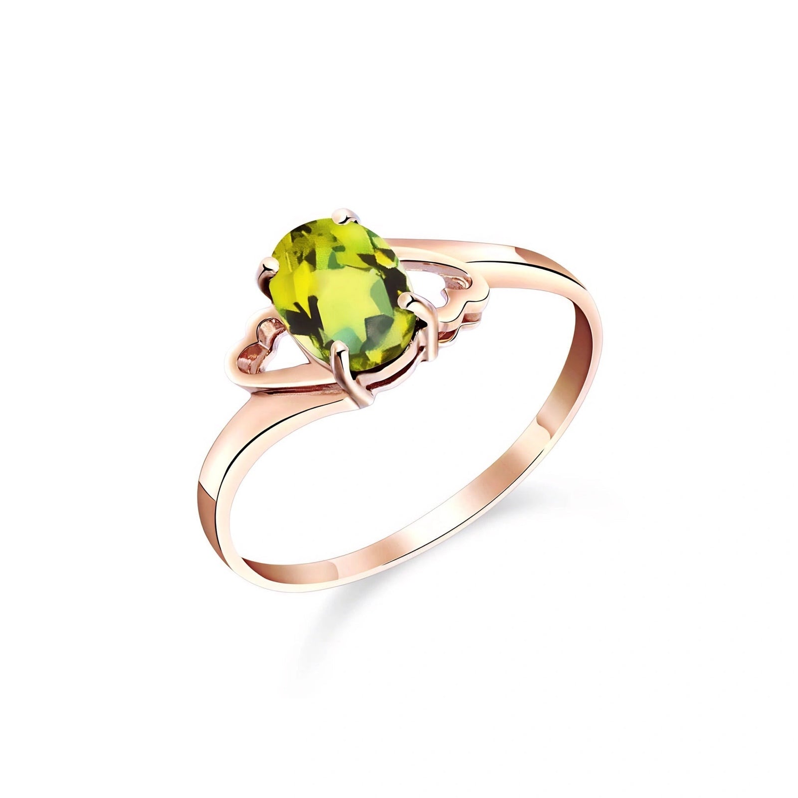 Rose Gold Classic Ring Peridot 10K — Altea