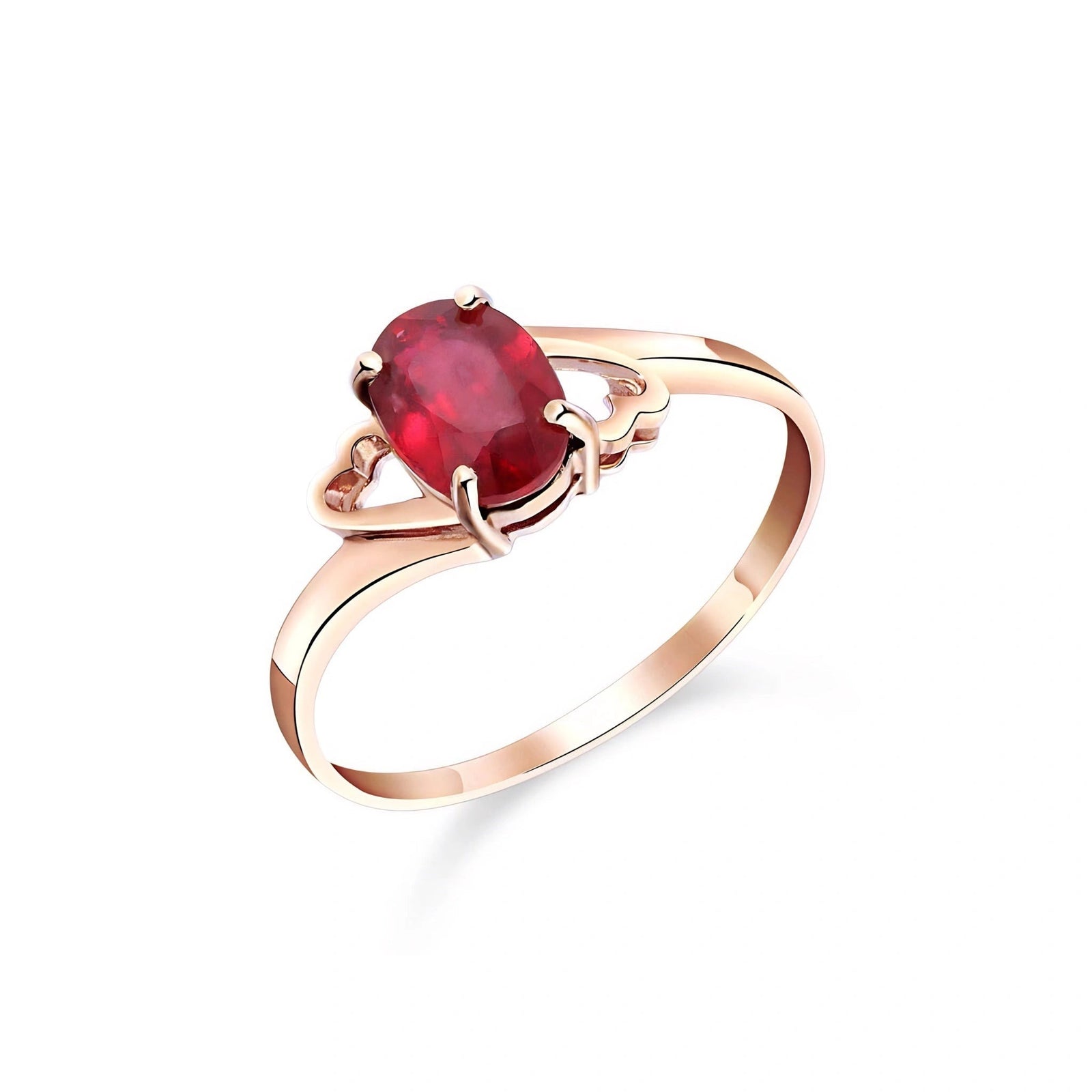 Rose Gold Classic Ring Ruby 10K — Altea