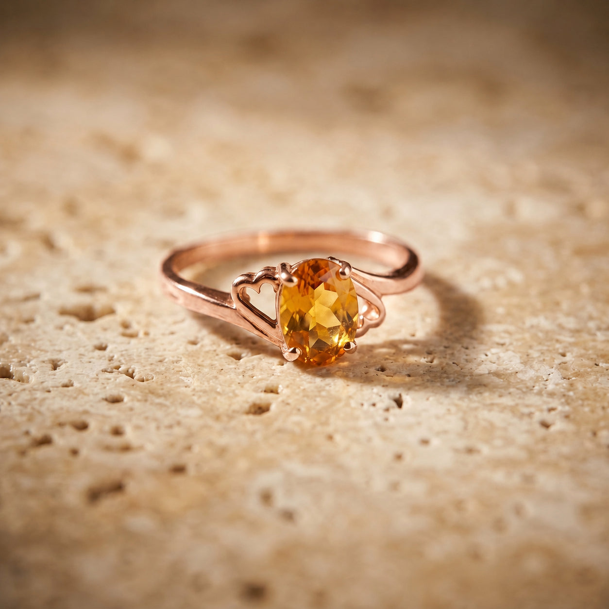 Rose Gold Classic Ring Ruby 10K — Altea
