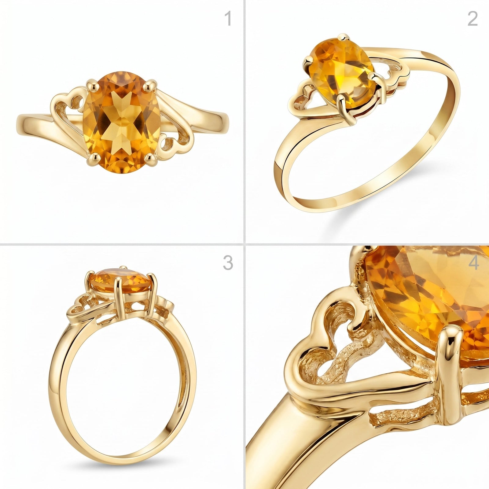 Yellow Gold Classic Ring Ruby 10K — Altea
