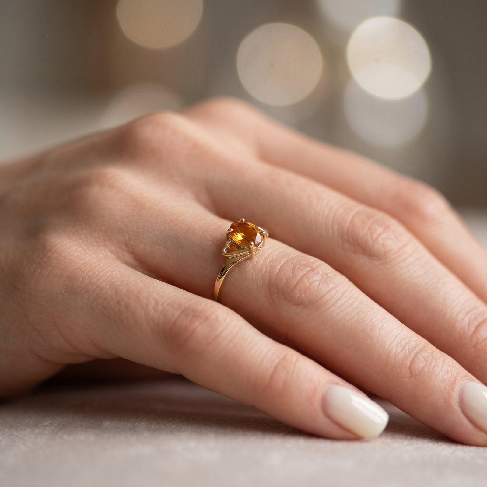 Yellow Gold Classic Ring Ruby 10K — Altea