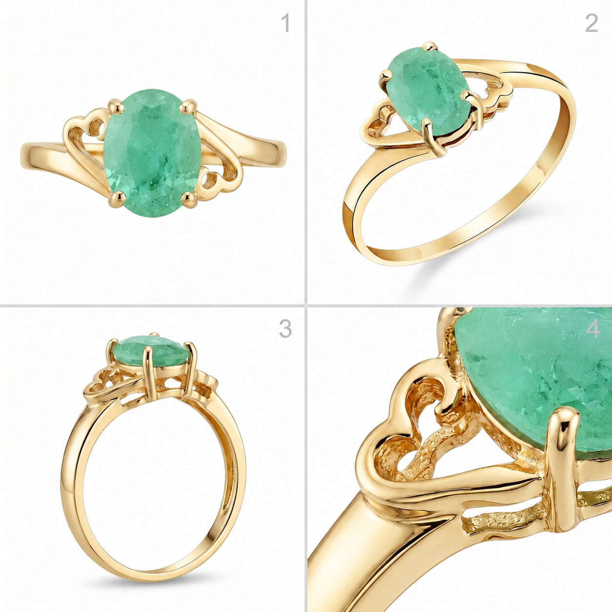 Yellow Gold Classic Ring Pink Topaz 10K — Altea