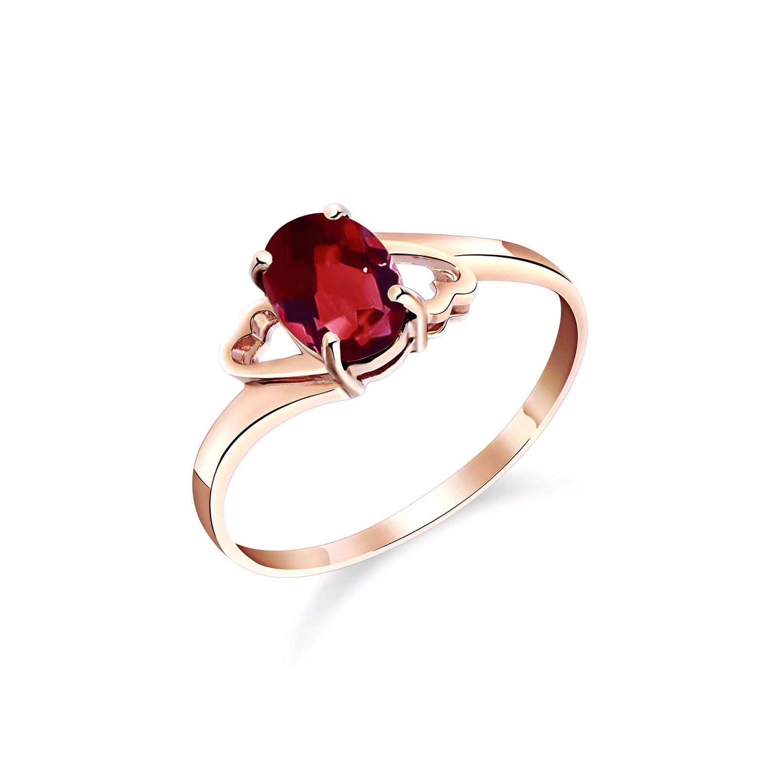 Rose Gold Classic Ring Emerald 10K — Altea