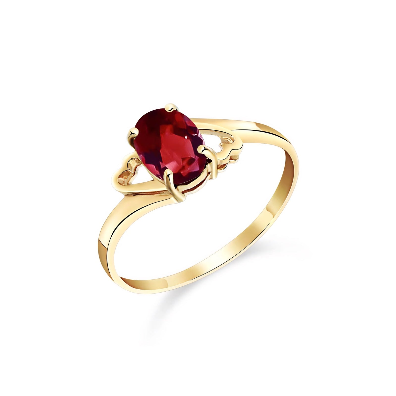 Yellow Gold Classic Ring Emerald 10K — Altea