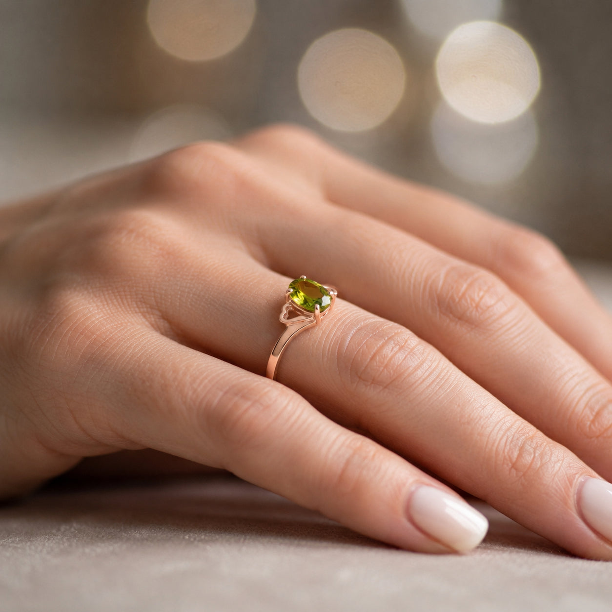 Rose Gold Classic Ring Sapphire 10K — Altea