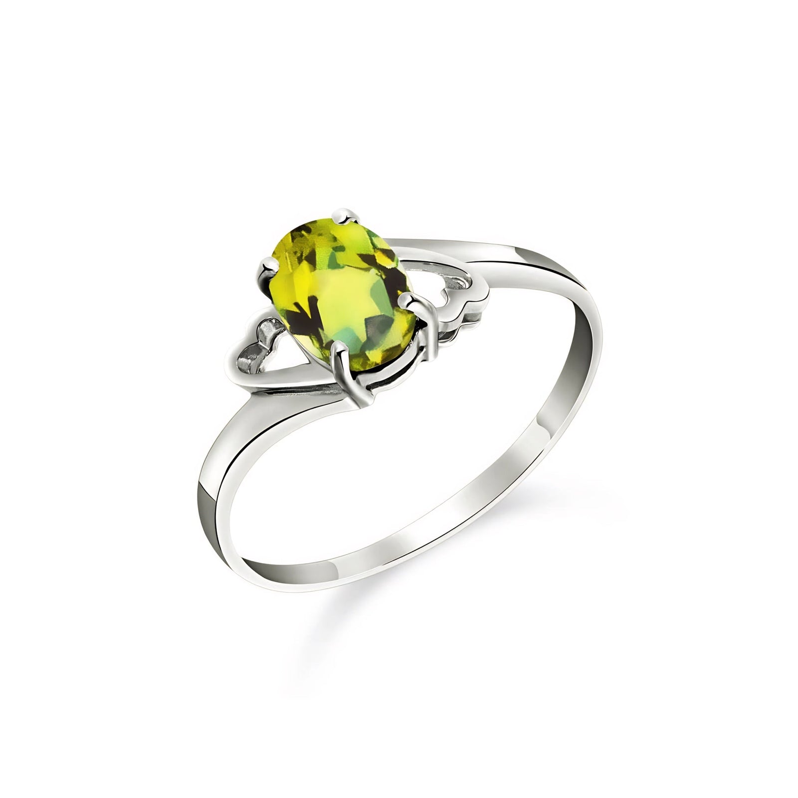 White Gold Classic Ring Sapphire 10K — Altea
