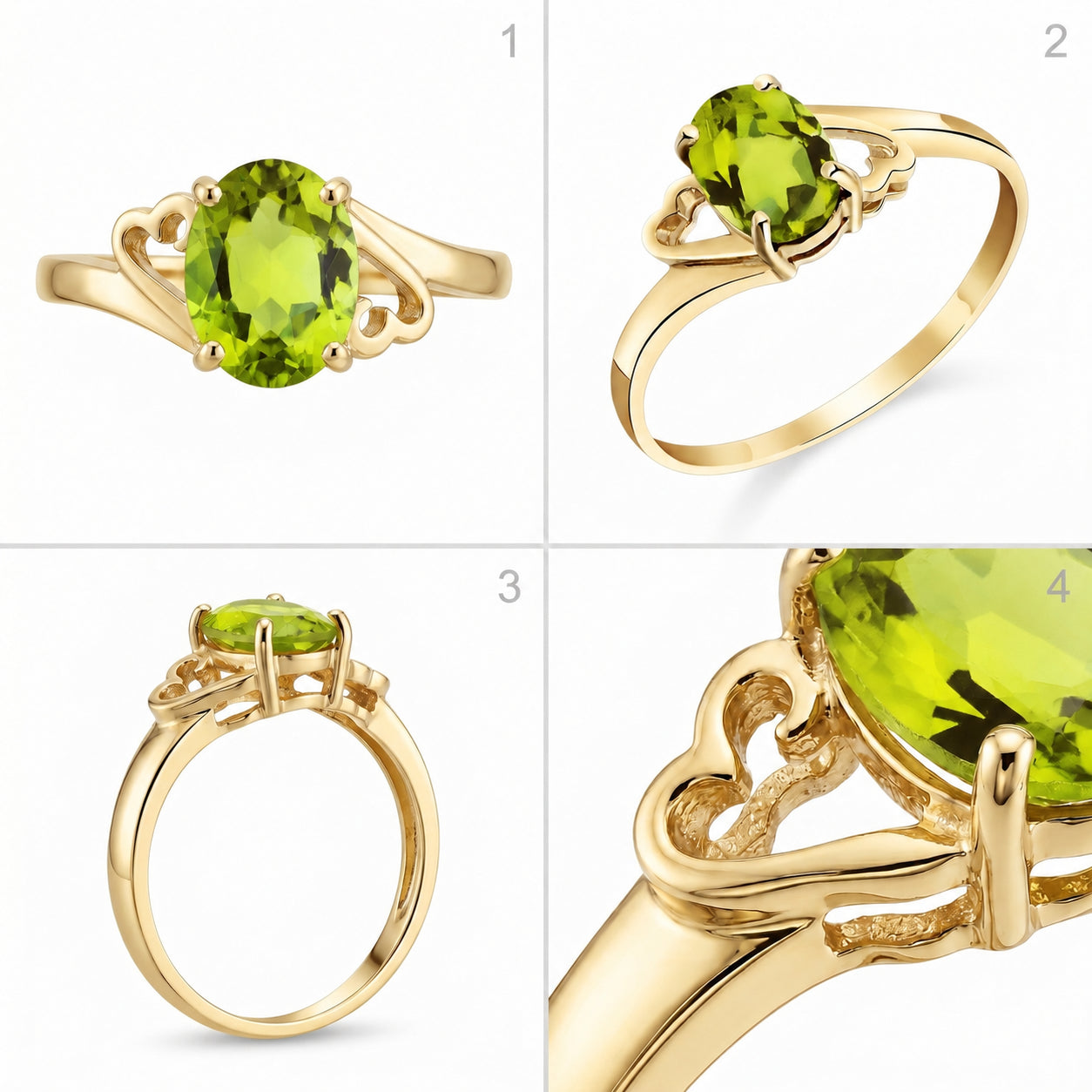 Yellow Gold Classic Ring Sapphire 10K — Altea