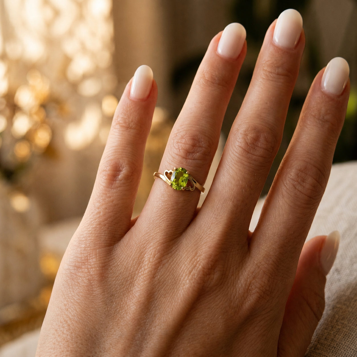 Yellow Gold Classic Ring Sapphire 10K — Altea