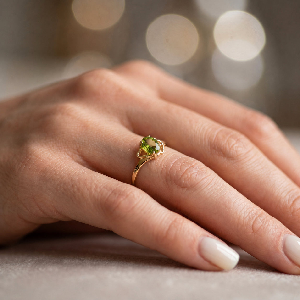 Yellow Gold Classic Ring Sapphire 10K — Altea