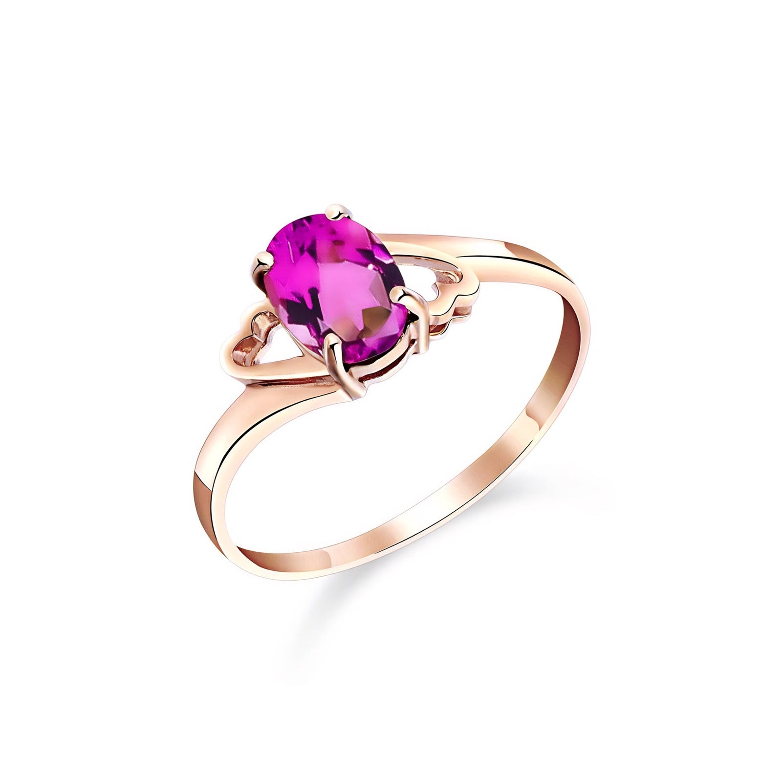 Rose Gold Classic Ring Garnet 10K — Altea