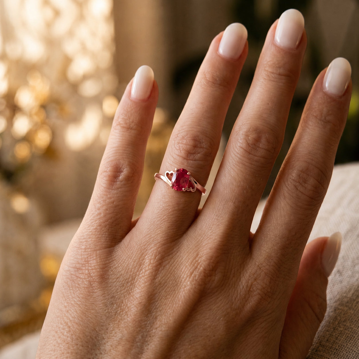 Rose Gold Classic Ring Citrine 10K — Altea