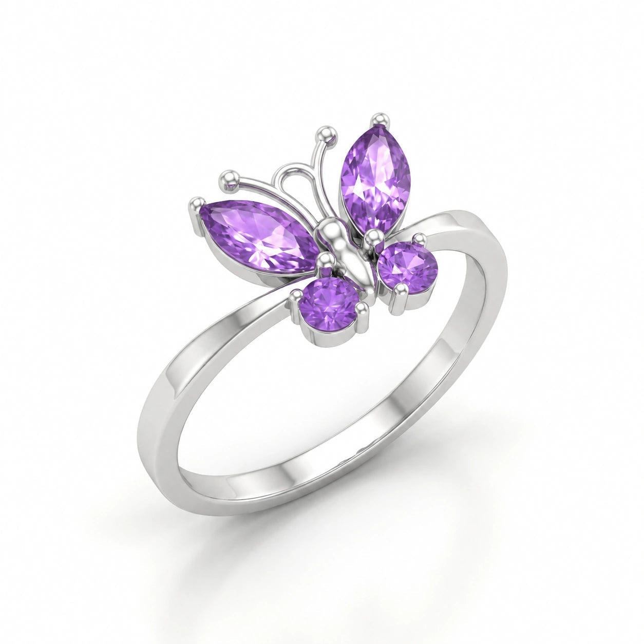 White Gold Amethyst — Zenaide