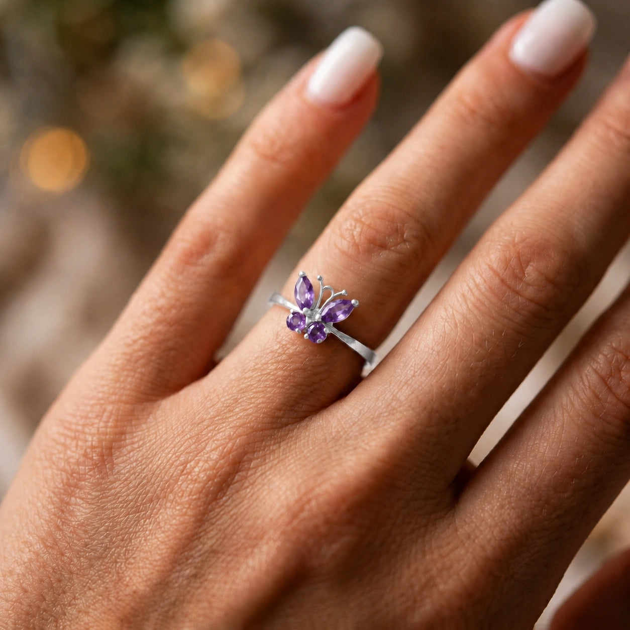 White Gold Amethyst — Zenaide