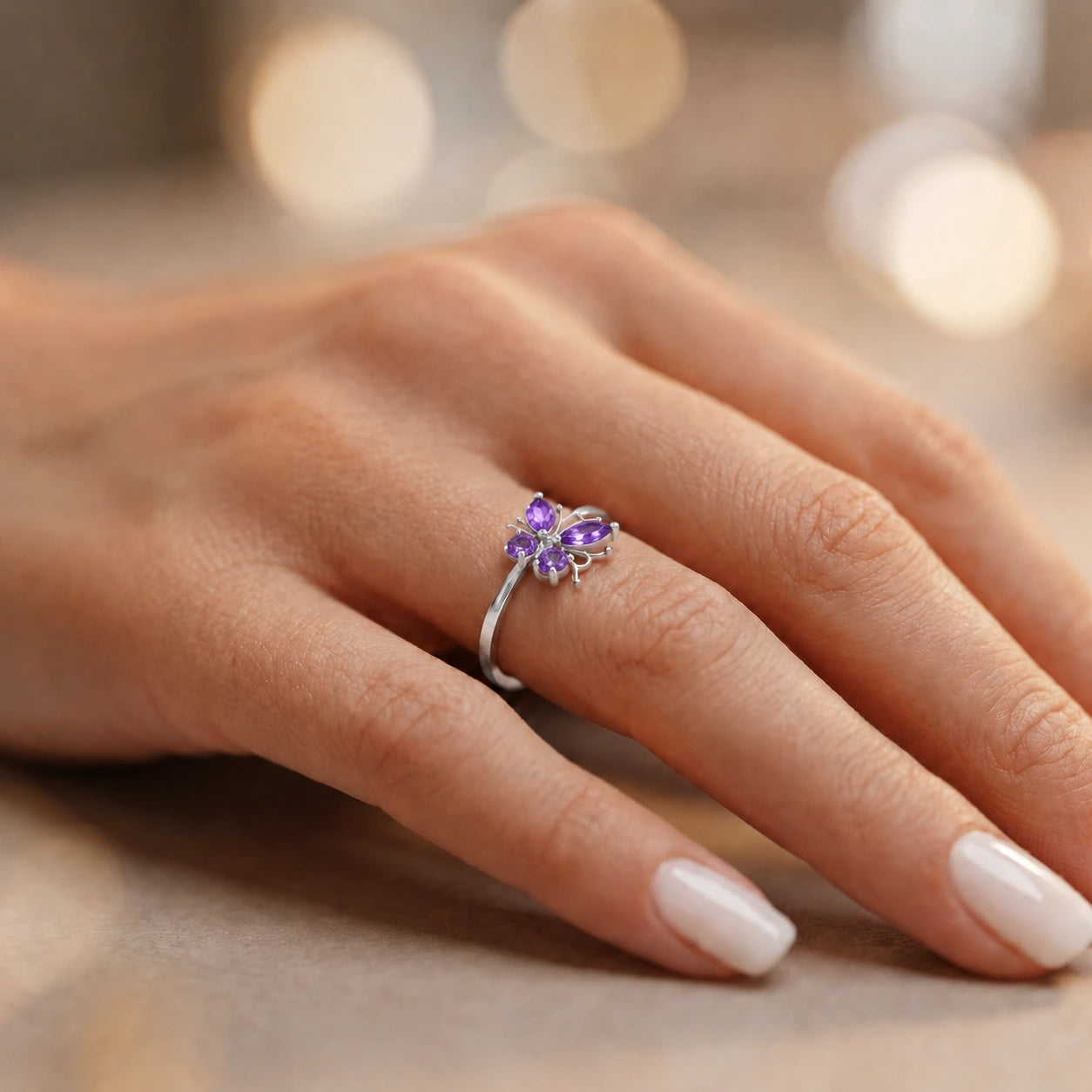 White Gold Amethyst — Zenaide
