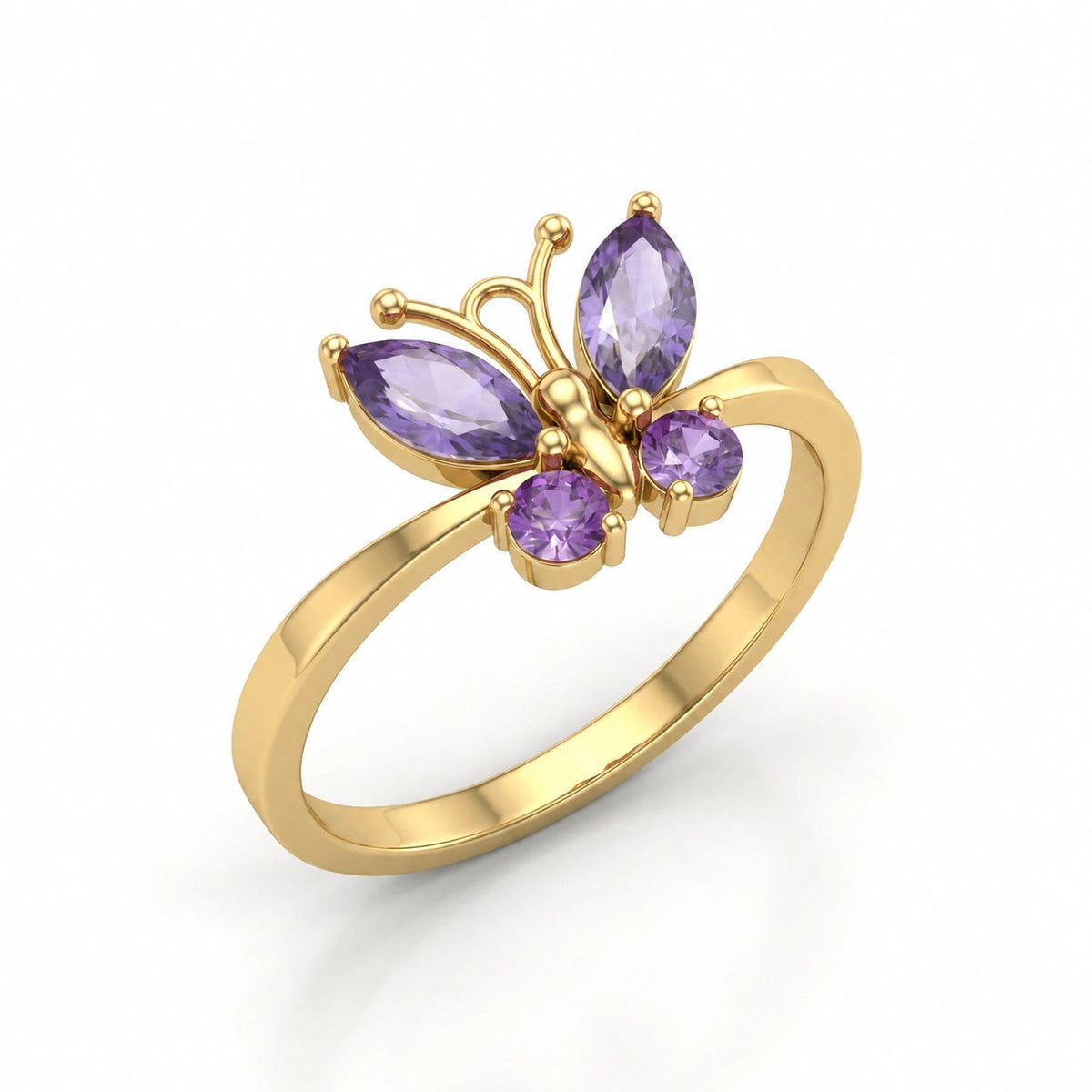 Yellow Gold Amethyst — Zenaide