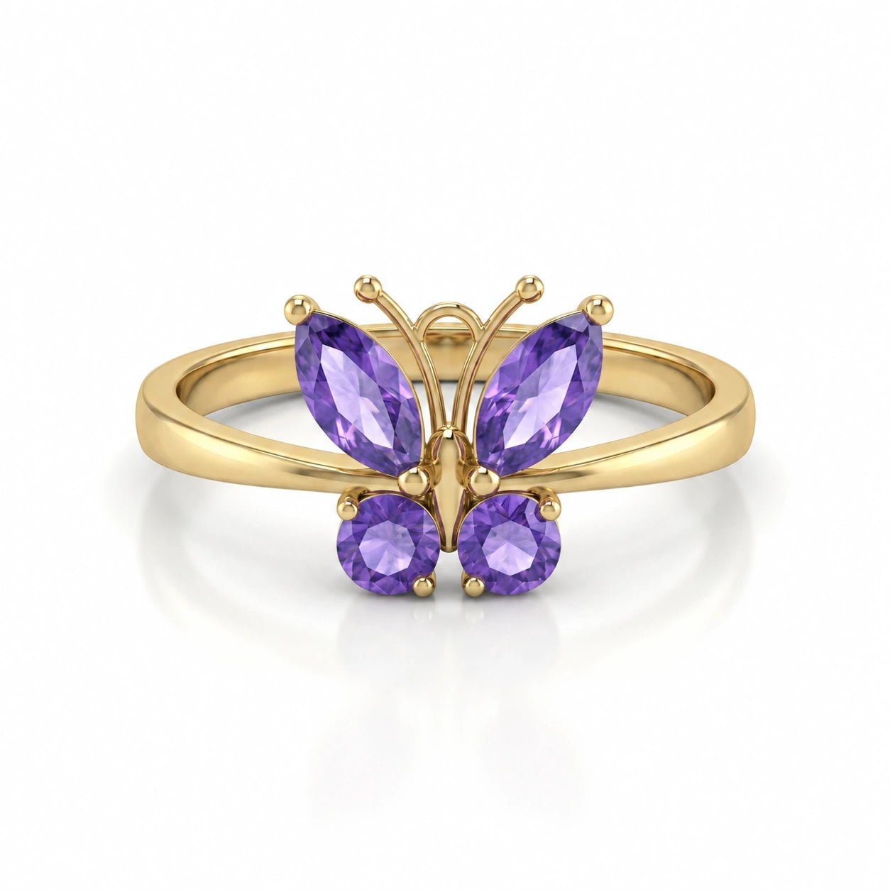 Yellow Gold Amethyst — Zenaide